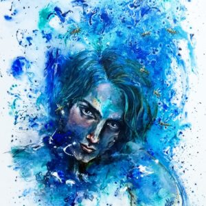 Obra: Mirada en azul