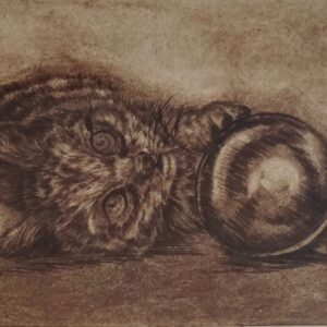 Obra: Gato con pelota